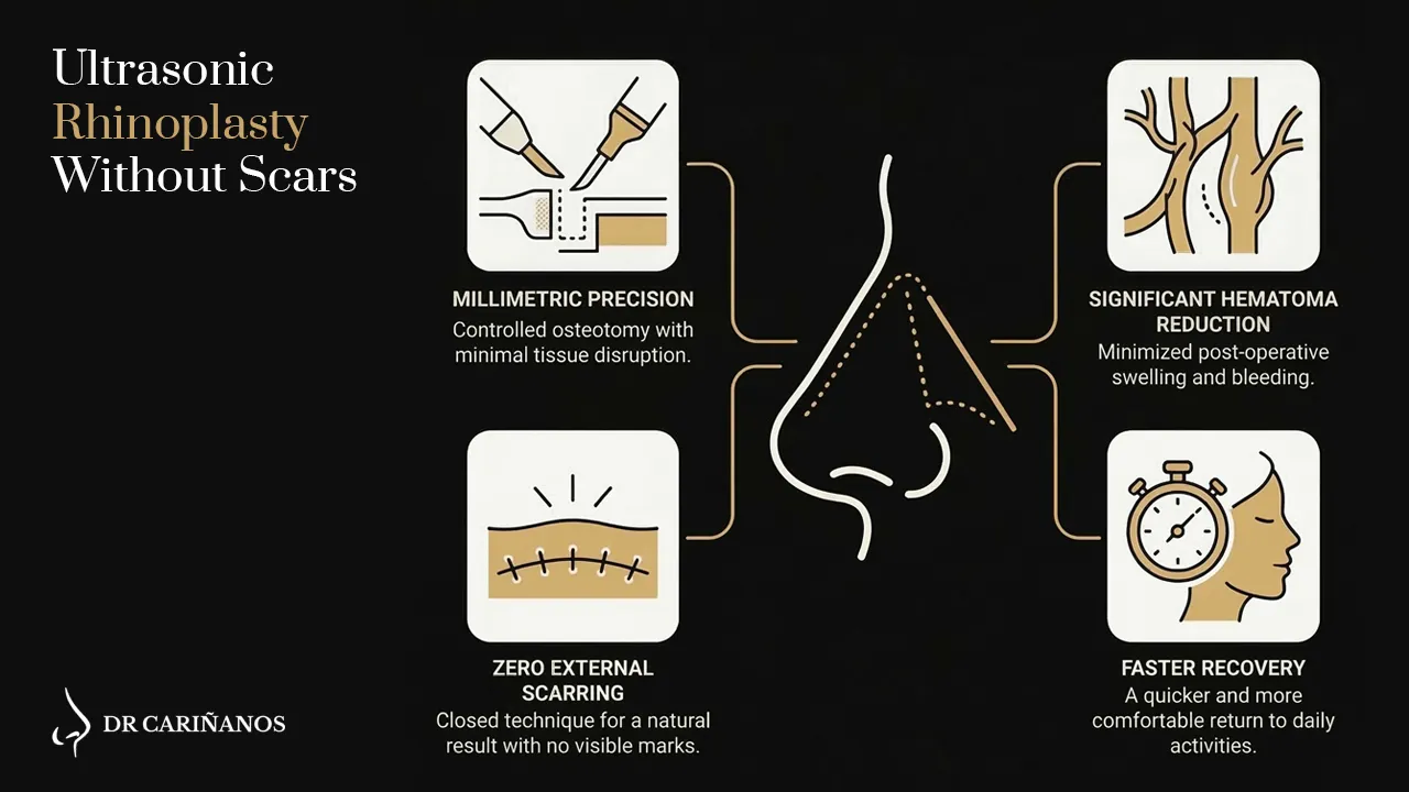 Keys to ultrasonic rhinoplasty without scars